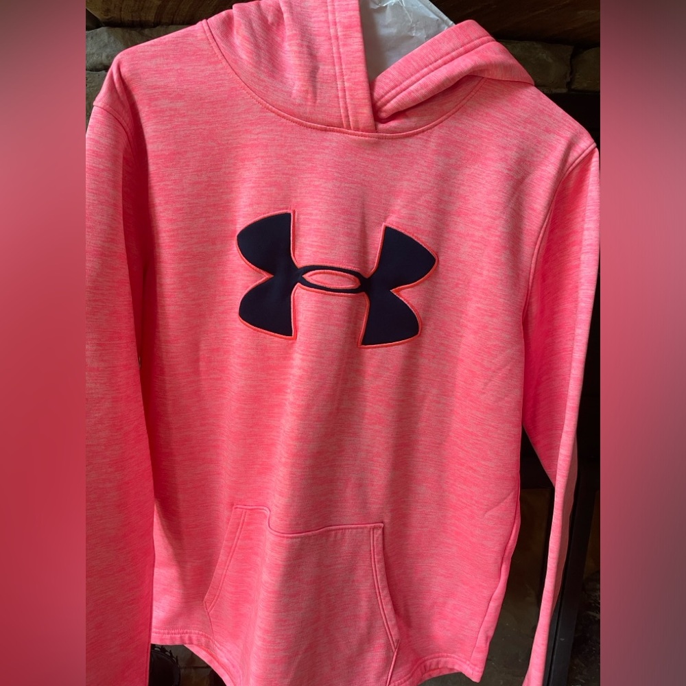 Neon pink orange under armour